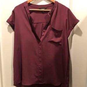 Burgundy blouse